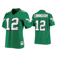 Women Philadelphia Eagles #12 Randall Cunningham Kelly Green 1990 Legacy Replica Jersey