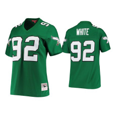 Women Philadelphia Eagles #92 Reggie White Green Legacy Replica 1990 Jersey