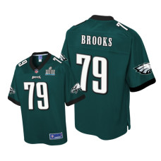 Youth Philadelphia Eagles #79 Green Brandon Brooks Pro Line Jersey