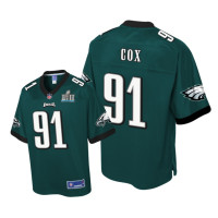 Youth Philadelphia Eagles #91 Green Fletcher Cox Pro Line Jersey