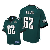 Youth Philadelphia Eagles #62 Green Jason Kelce Pro Line Jersey