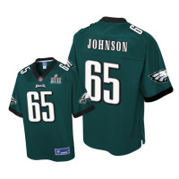 Youth Philadelphia Eagles #65 Green Lane Johnson Pro Line Jersey