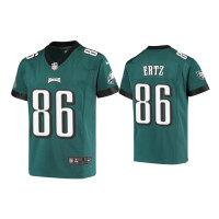 Youth Philadelphia Eagles #86 Zach Ertz Midnight Green Game Jersey