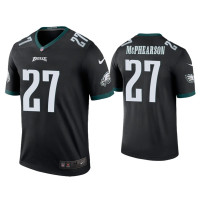 Men Philadelphia Eagles #27 Color Rush Legend Zech McPhearson Black Jersey