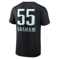 Brandon Graham Philadelphia Eagles Fanatics Branded Wordmark Player Name & Number T-Shirt - Black