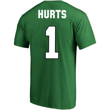 Jalen Hurts Philadelphia Eagles Fanatics Branded Big & Tall Throwback Player Name & Number T-Shirt - Kelly Green