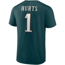 Jalen Hurts Philadelphia Eagles Fanatics Branded Player Icon T-Shirt - Midnight Green