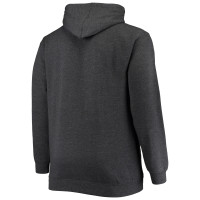 Philadelphia Eagles Fanatics Branded Big & Tall Practice Pullover Hoodie - Heathered Charcoal