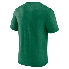 Philadelphia Eagles Fanatics Branded Tried and True Tri-Blend T-Shirt - Heather Kelly Green