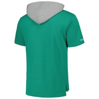 Philadelphia Eagles Mitchell & Ness Postgame Short Sleeve Hoodie - Kelly Green