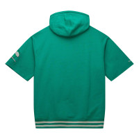 Philadelphia Eagles Mitchell & Ness Pre-Game Short Sleeve Pullover Hoodie - Kelly Green