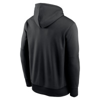 Philadelphia Eagles Nike Big & Tall Fan Gear Prime Logo Fleece Performance Pullover Hoodie - Black